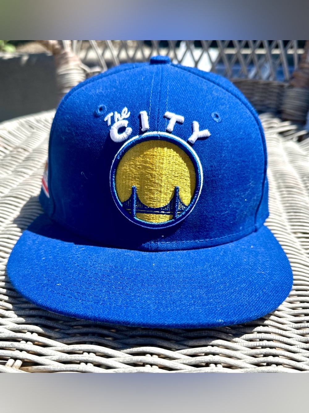 New Era 59FIFTY Golden State Warriors The City Hat Size 7 Grey Underbrim Fitted